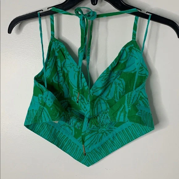 NWOT Free People Copa Cabana SET Tropical Halter top & skirt - Picture 7 of 15